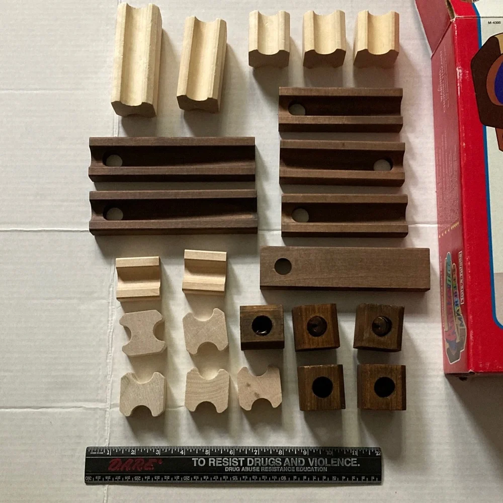 Amaze N Marbles Wooden Toy Set Vintage 1997